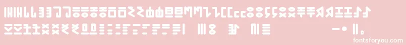 GENР RICA PRIMITIVA 01 Font – White Fonts on Pink Background